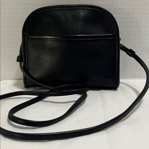 VINTAGE COACH 9017 ABBIE BLACK LEATHER CROSSBODY